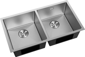 Mexen Binox zlewozmywak stalowy 2-komorowy 800 x 450 mm, inox - 6421802000-01