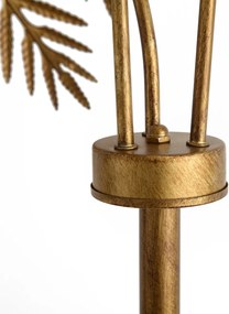 Lampa stojąca w stylu vintage złota 193 cm 3-światłowa - Botanica
