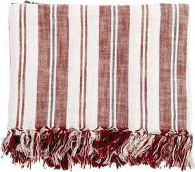 Bawełniany koc w kolorze terakoty 150x200 cm Indira – Tiseco Home Studio