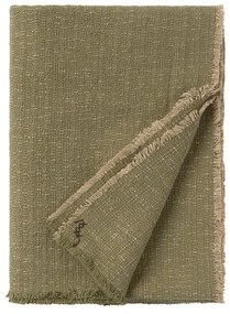 Bawełniany koc w kolorze khaki 130x180 cm Handloom – Lorena Canals
