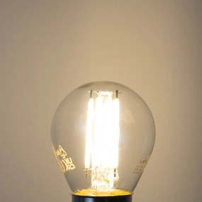 Set van 5 E27 dimbare LED lampen filament G45 helder 4W 470 lm 2700K