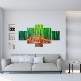 Obraz - Japoński las bambusowy (125x70 cm)
