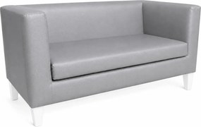 Sofa Monaco : Kolor nogi - Biała, Kolor tkaniny - EKO-SKÓRA - 22D, Typ tkaniny - Eko-skóra , Wysokość nogi - 15 cm