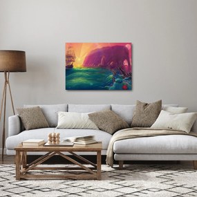 Obraz - Obraz olejny, Podróż do fantastycznego królestwa (70x50 cm)