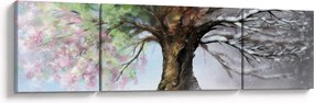 Obraz - Drzewo czterech pór roku (170x50 cm)
