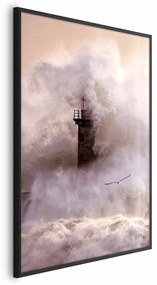 Plakat Sztorm 21x30 cm z ramą czarną bez marginesu ARTGEIST B