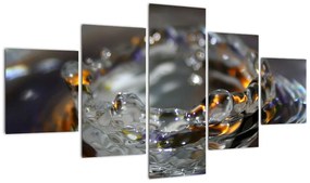 Obraz bransoletki z kropel wody (125x70 cm)