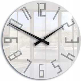 Zegar ścienny okrągły cichy nowoczesny akrylowy na ścianę duże cyfry loft