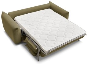 Zielona rozkładana sofa 214 cm Ernest – Bobochic Paris