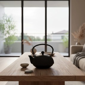 Czajnik żeliwny z zaparzaczem KAMIN, 900 ml