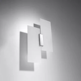 Kinkiet FABIANO szklany biały SOLLUX  LIGHTING