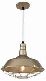 Lampa wisząca w kolorze złota z metalowym kloszem Solen – GTV
