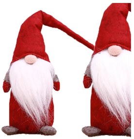 Świąteczny skrzat HAPPY GNOME 44 cm, czerwony