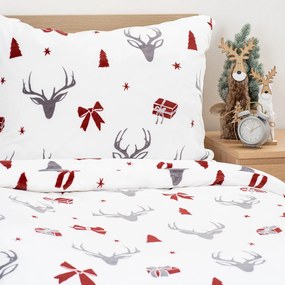 4Home Pościel mikroflanela Stag & Bows, 140 x 200 cm, 70 x 90 cm