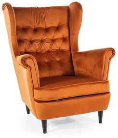 FOTEL HARRY VELVET CYNAMON BLUVEL 4215 / WENGE SIGNAL