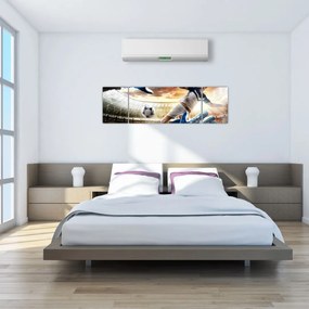 Obraz - Piłkarz (170x50 cm)