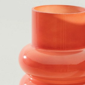 Wazon szklany Rosso 15x35 cm