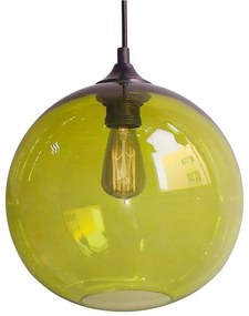 Lampa nad stół z okrągłym zielonym kloszem - Z45 Fonat 2X