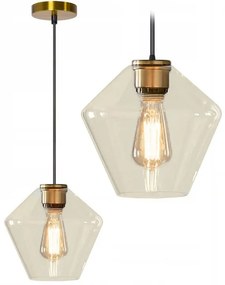 Lampa sufitowa szklana APP439-1CP Amber
