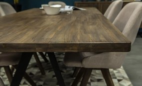 Drewniany stół do jadalni w stylu industrialnym Massa D05 200 cm