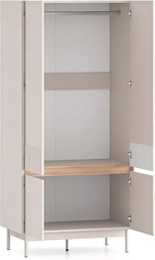 Szafa DUMI 01 4D kaszmirowa/dąb cremona ML MEBLE