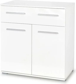 Modernistyczna komoda  biały połyskZ6-M34