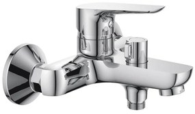 Aqualine LOTTA bateria wannowa, błyszczący chrom