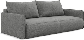 Kanapa 3-osobowa z funkcją spania - z tkaniny szenilowej - słoniowy - NANEA