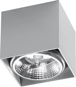 Plafony Nowoczesny Blake, Aluminium - 1 Źródło - L.12 X H.11 Cm - Szary