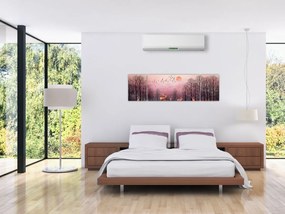 Zdjęcie - Jeleń w blasku zachodzącego słońca (170x50 cm)