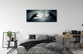 Obraz na płótnie Cień Rąk i Głowy