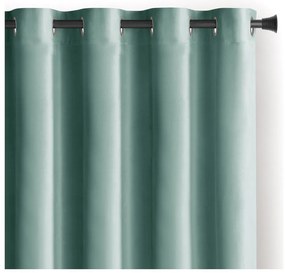 Jasnozielona aksamitna zasłona częściowo zaciemniająca (dimout) 140x270 cm Eyelets – Restilo