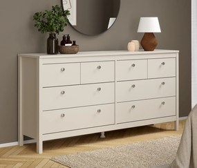 Komoda pokojowa z szufladami Madrid 4+4, kaszmir mat