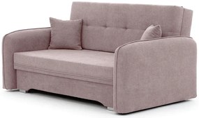 Rozkładana 2-osobowa sofa LAINE, jasnoróżowa