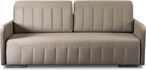 Sofa Rozkładana z Funkcją Spania LUMO Dwuosobowa Beżowa Nowoczesna do Salonu