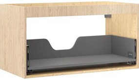 Mexen Box-A korpus szafki podumywalkowej 90 cm, 1 szuflada, dąb - 91AX0-0900-470-1-81