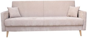 Beżowa sofa rozkładana na nóżkach S1-R94