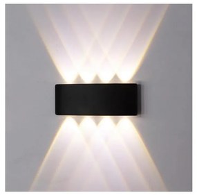 Top Light - LED Kinkiet zewnętrzny LED/8W/230V IP44 4000K czarny