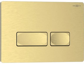 Mexen Tex 04 przycisk spłukujący, złoty szczotkowany - 6104-11