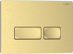 Mexen Tex 04 przycisk spłukujący, złoty szczotkowany - 6104-11
