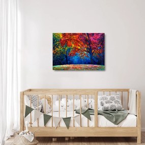 Obraz na szkle - namalowana natura (70x50 cm)
