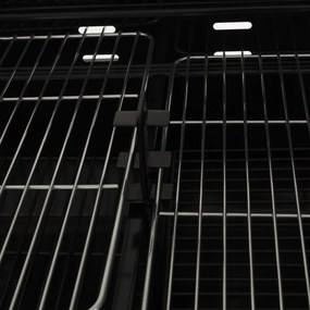 Grill ogrodowy z drewnianą półeczką BBQ