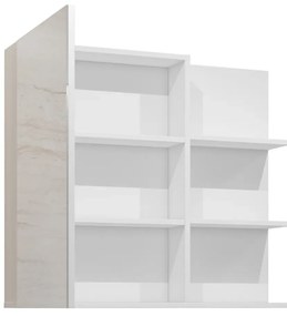 Szafka łazienkowa GAJA 1D 78cm biała z lustrem HELVETIA
