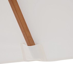 Outsunny Parasol Ogrodowy Składany KremowoBiały Praktyczny i Stylowy 200x150x235cm | Aosom PL