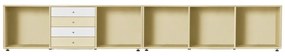 Jasnożółta niska komoda 267x61 cm Mistral – Hammel Furniture