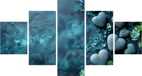 Obraz - Kamienie w kształcie serca (125x70 cm)