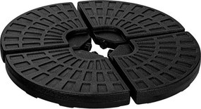 STILISTA Stojak na parasole 48 x 48 x 7,5 cm, czarny