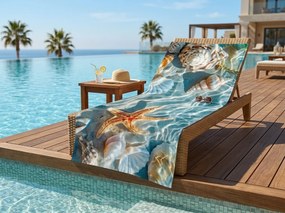 Szybkoschnący ręcznik plażowy CORALIA kolorowy 70 x 140 cm, 100% mikrofibra