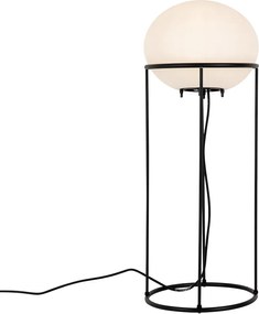 Designerska lampa podłogowa zewnętrzna czarna - Jannie