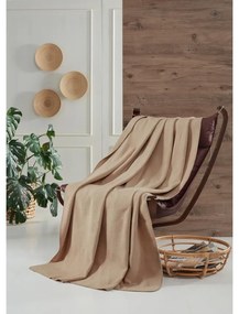 Beżowy polarowy koc 130x170 cm Brighton – Mijolnir